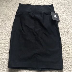 Black pencil skirt